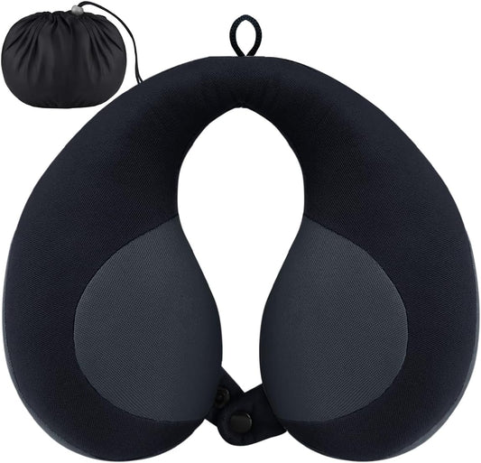 INFANZIA Kids Chin Supporting Travel Neck Pillow, Helps Support Head and Neck, Comfortably Designed for Head, Neck, and Chin Support - Ideal for Toddlers and Children,Black