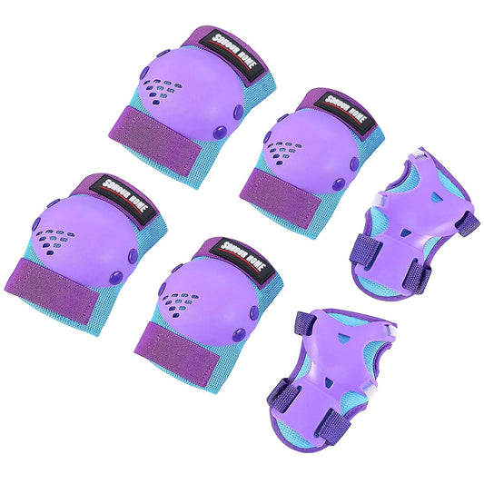 Youth/Kids Knee Pads Elbow Pads Wrist Guards Protective Gear Set for 3-15 Years Child Roller Skates, Skateboard, Cycling, Inline Skating, BMX Bike, Balance Bike, Scooter Riding and Other Outdoor Sports