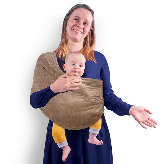 TKKOK Baby Wrap Carrier, Unisex Baby Carrier, Lightweight & Ultra Soft, Easy to Wear Baby Wrap, Perfect for Newborn Toddlers