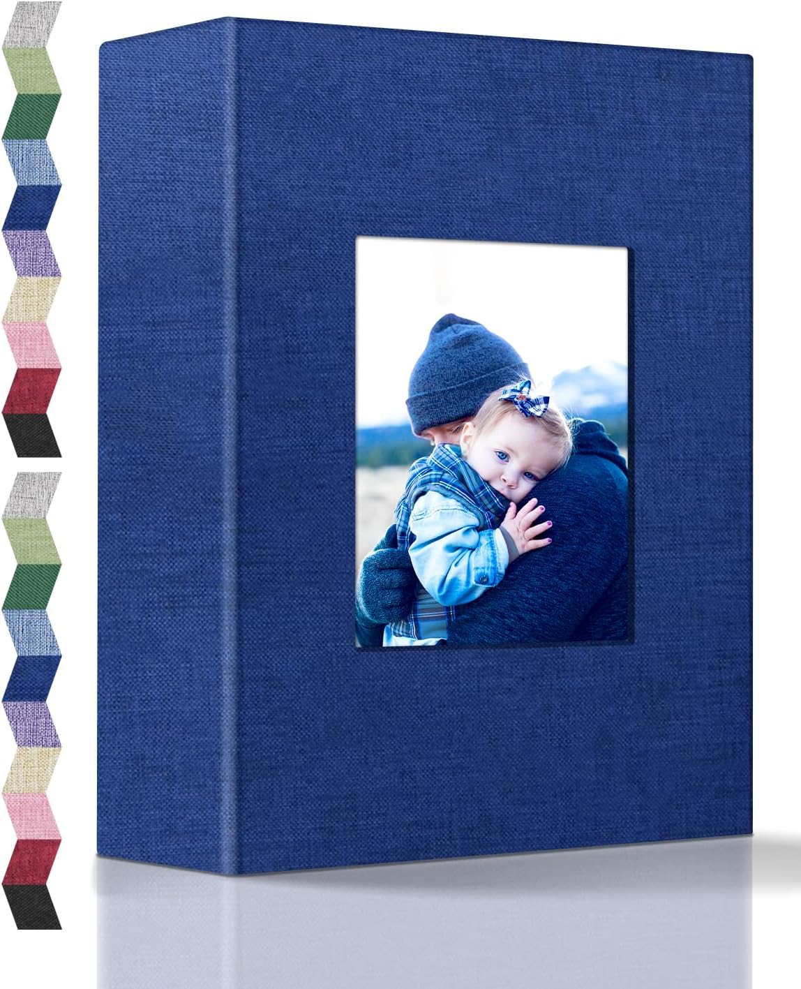 popotop Photo Album 4x6-100 Photos Photo Books with 100 Vertical Pockets,Linen Cover Albums for Family Wedding Anniversary Baby Vacation Pictures
