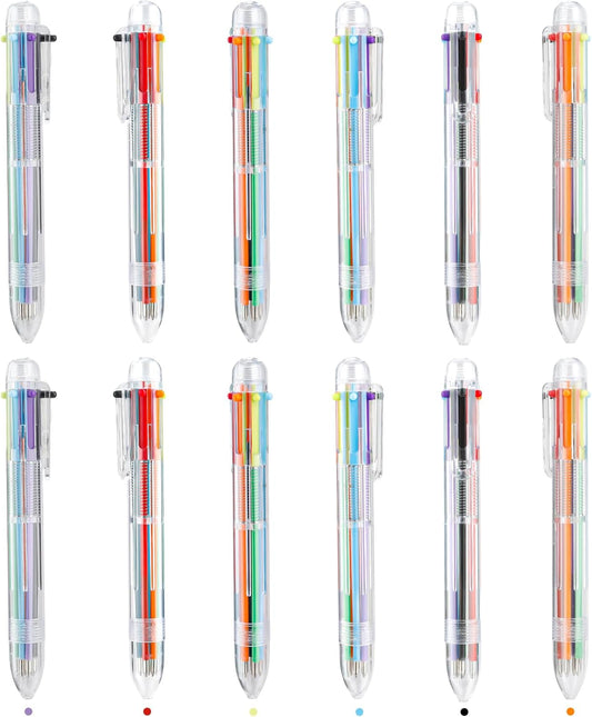 Valentines Classroom Favors 12 PCS Ballpoint Pens for Student Classroom Must Have Colored Pens Ballpoint School Supplies Party Favors Office Supplies Back to School Gifts for Students Son Daughter