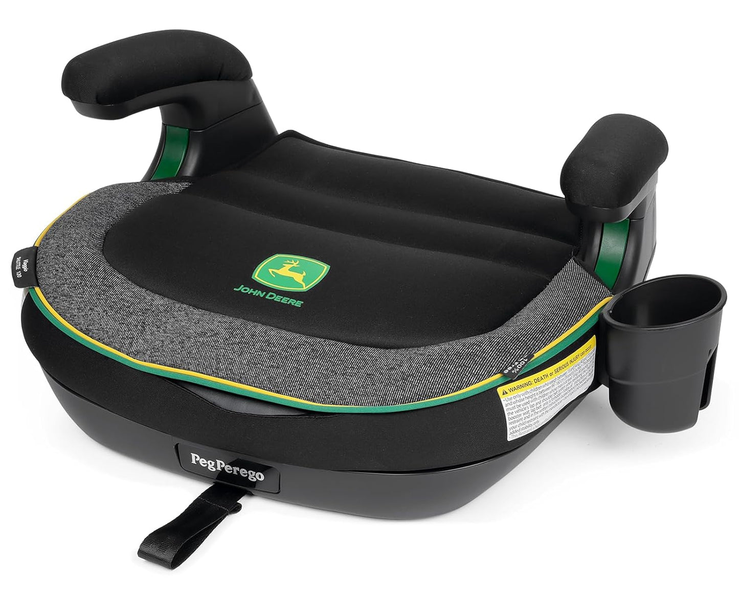 Peg Perego Viaggio Shuttle - Booster Car Seat - for Children from 40 to 120 lbs - Made in Italy - John Deere (Black & Green)