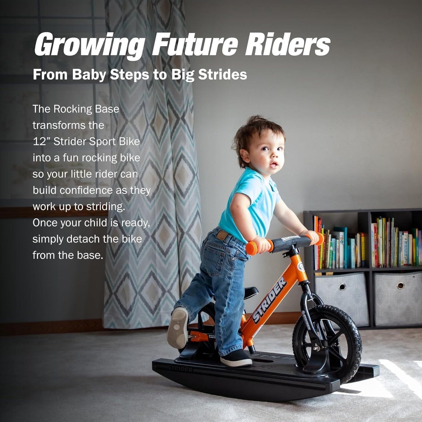 Strider 12” - Helps Teach Baby How to Ride a Balance Bicycle - for Kids 6 Months to 4 Years - Easy Assembly & Adjustments