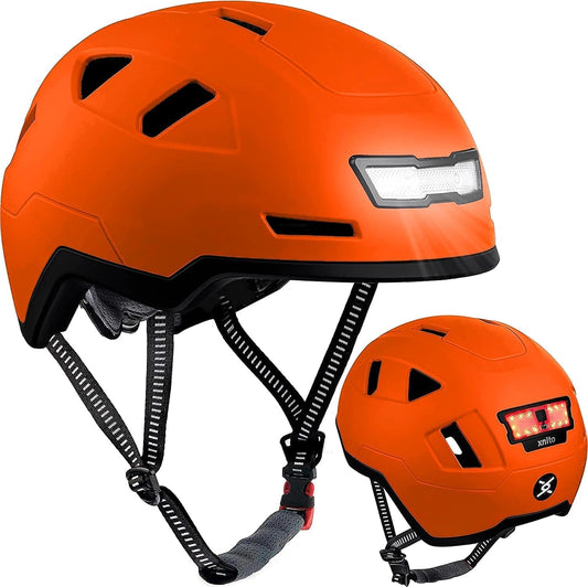 Kid Bike Helmets for Boys and Girls | Fit Head 51-54cm Circumference | CPSC & NTA-8776 Dual Certified | Multi-Sport Helmets with LED Lights, Magnetic Buckle, Detachable Visor