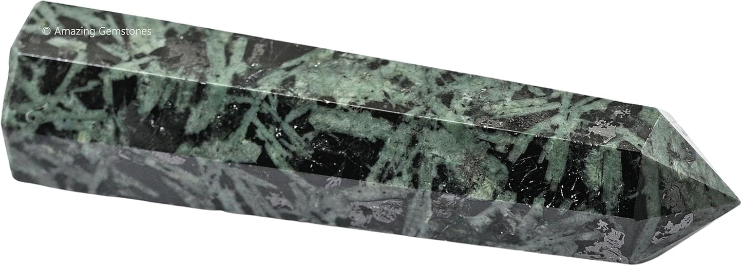 Amazing Gemstone Flower Stone Crystal Towers - Natural Healing Crystal Point Obelisk for Reiki Healing and Crystal Grid (3 Inch)