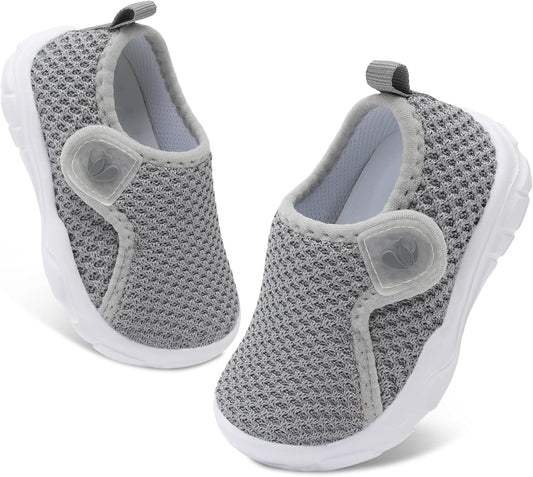 FEETCITY Baby Shoes Boys Girls First Walking Shoes Infant Sneakers Lightweight Slip On Shoe
