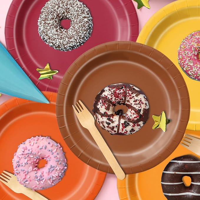 CMUSKO 60Pcs Fall Plates and Napkins-Red Orange Yellow Autumn Disposable Tableware for Fall Wedding, Bridal Shower, Thanksgiving