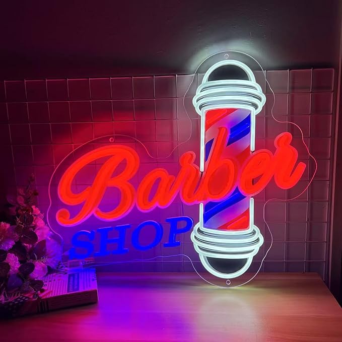 SELICOR Custom Logo Neon Sign - Personalized LED Business Logo with UV Printing, Customized LED Neon Light Up Sign for Home Bar Salon Shops Nails Beauty Company Logo Office Wall
