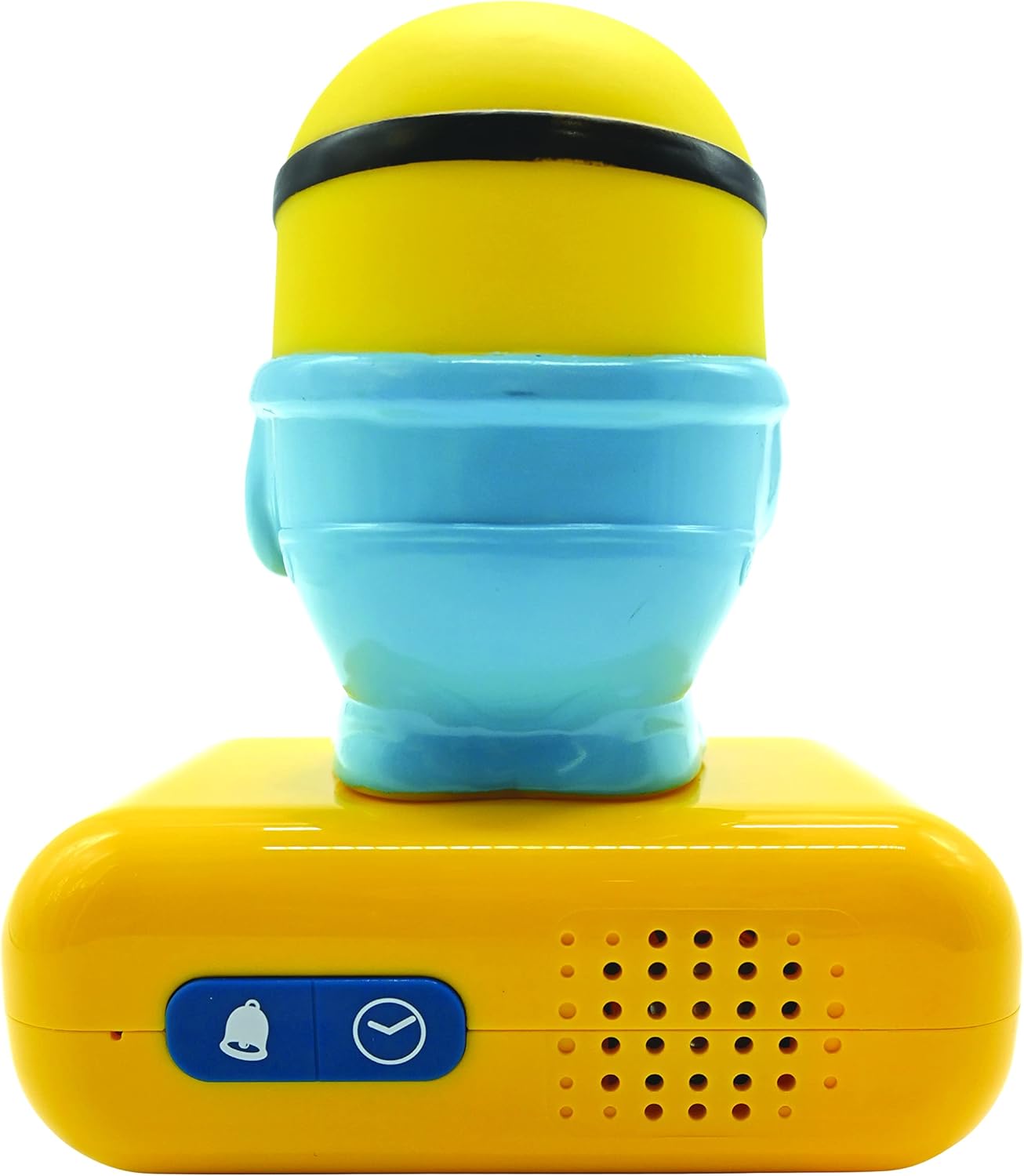 LEXiBOOK - Minions - Bob Digital Alarm Clock with Night Light - Snooze Function - Minions Sound Effects - for Children/Kids - Luminous Clock with Bob, Yellow/Blue - RL800DES