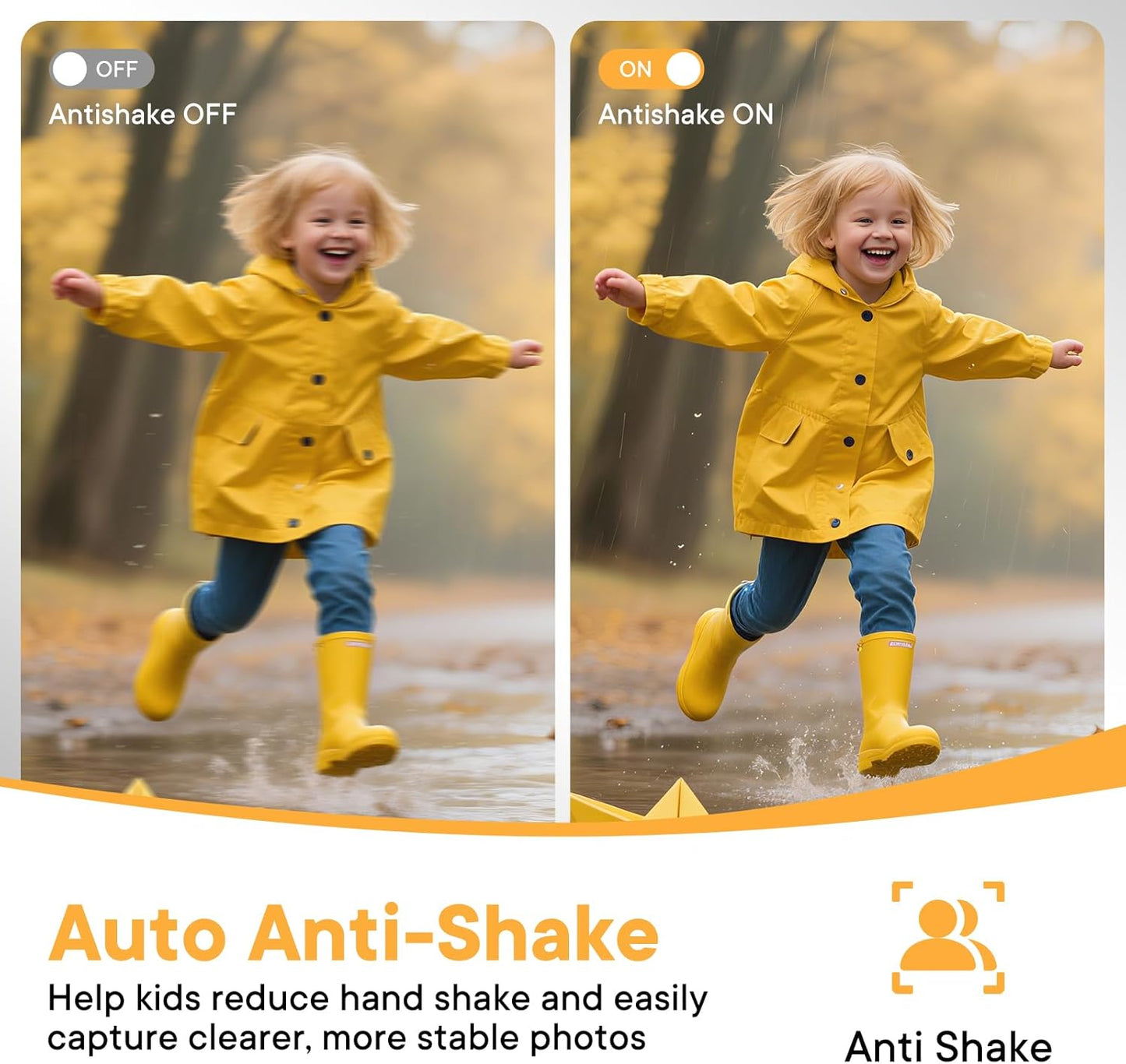 Digital Camera 4K 64MP - Vlogging Camera for Kids & Beginners | 18X Zoom Point and Shoot Camera Anti Shake, Compact with Flash, Gift for Boys Girls(White+Silver)