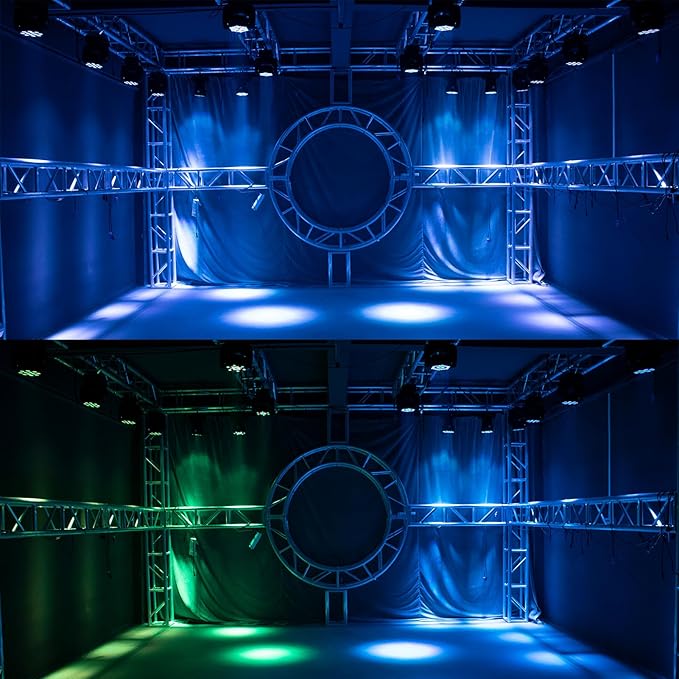 SHEHDS Moving Head Light Beam Wash LED 12x12W RGBW 4in1 DJ Lights Lighting Professional 9/16 Channels DMX512 Sound Activated Strobe Effect Stage Lights for Christmas Events Night Clubs Disco KTV Bar