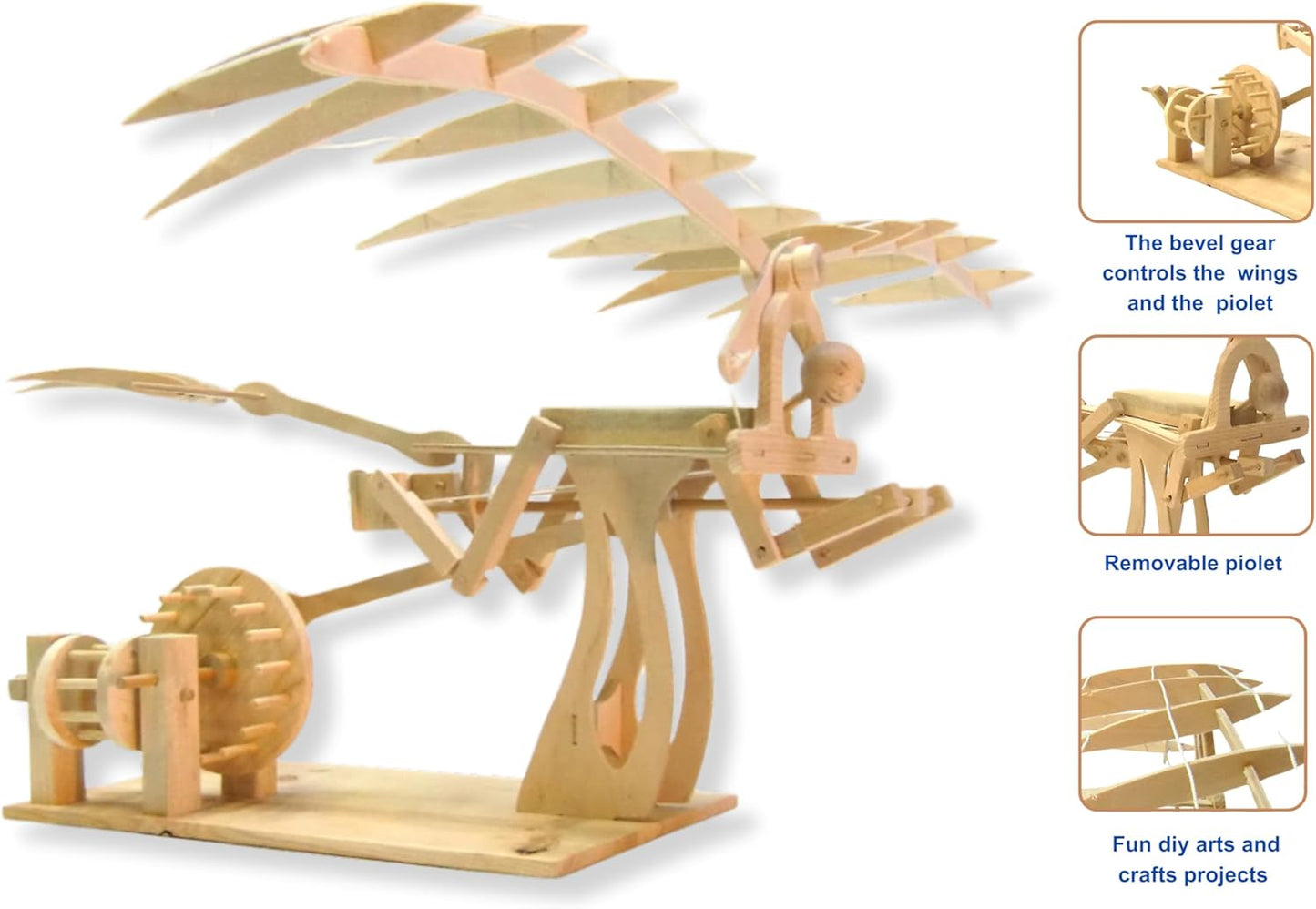 PATHFINDERS STEM Kit – Leonardo da Vinci Ornithopter | 3D Puzzle & Engineering Toy for Kids Ages 9+ | Educational Science & Learning Resource | Fun Gift Idea for Girls