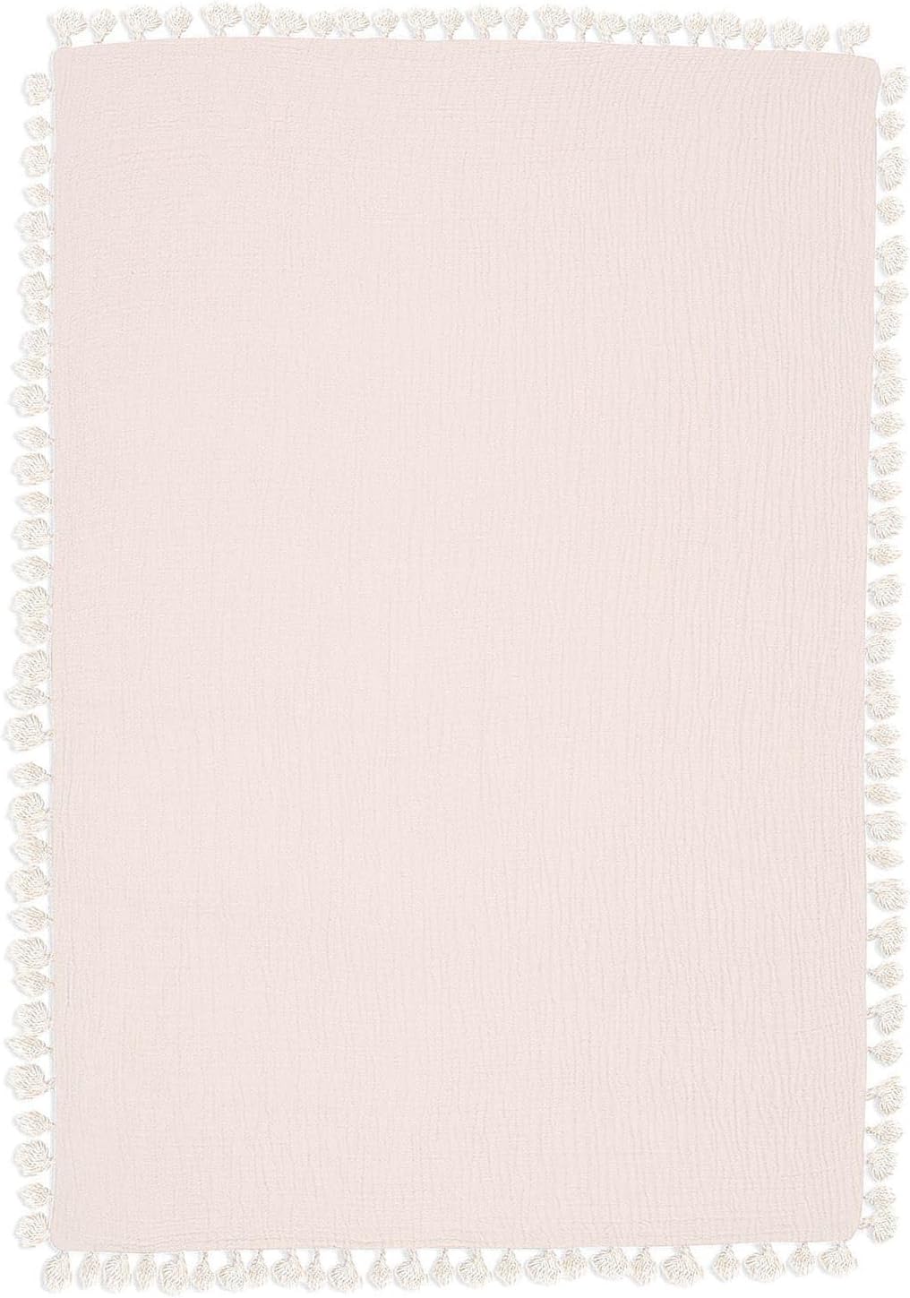 Crane Baby Muslin Swaddle Blanket, Soft Cotton Lightweight Nursery and Stroller Blanket for Baby Boys & Girls, Desert Brown, 30" x 40"