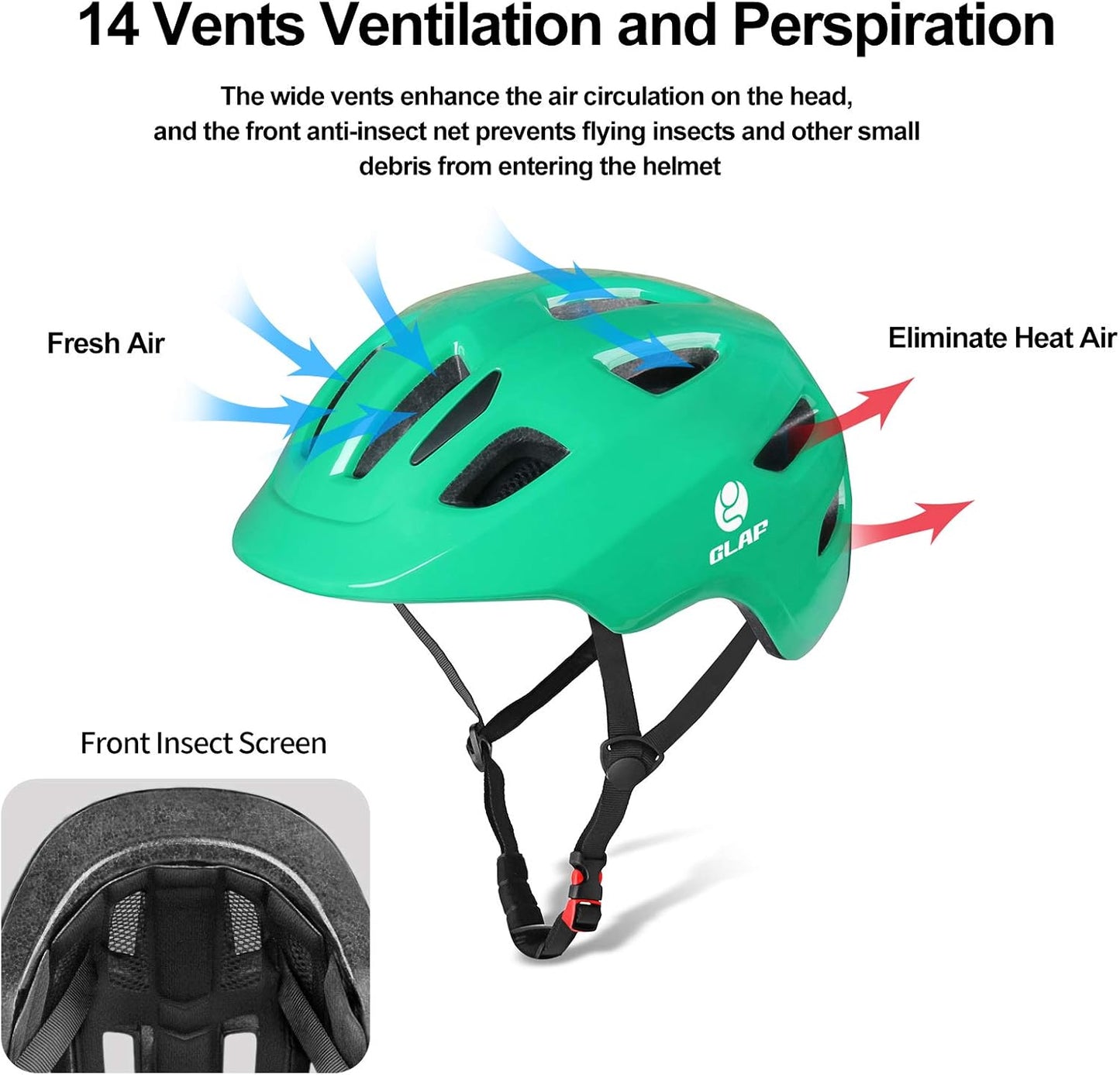 GLAF Baby Bike Helmet Toddler Helmets for 1 Year Old and up Infant Girls Boys Multi Sport Adjustable for Scooter Bicycle Kids Youth Child Skateboard Safety Cycling