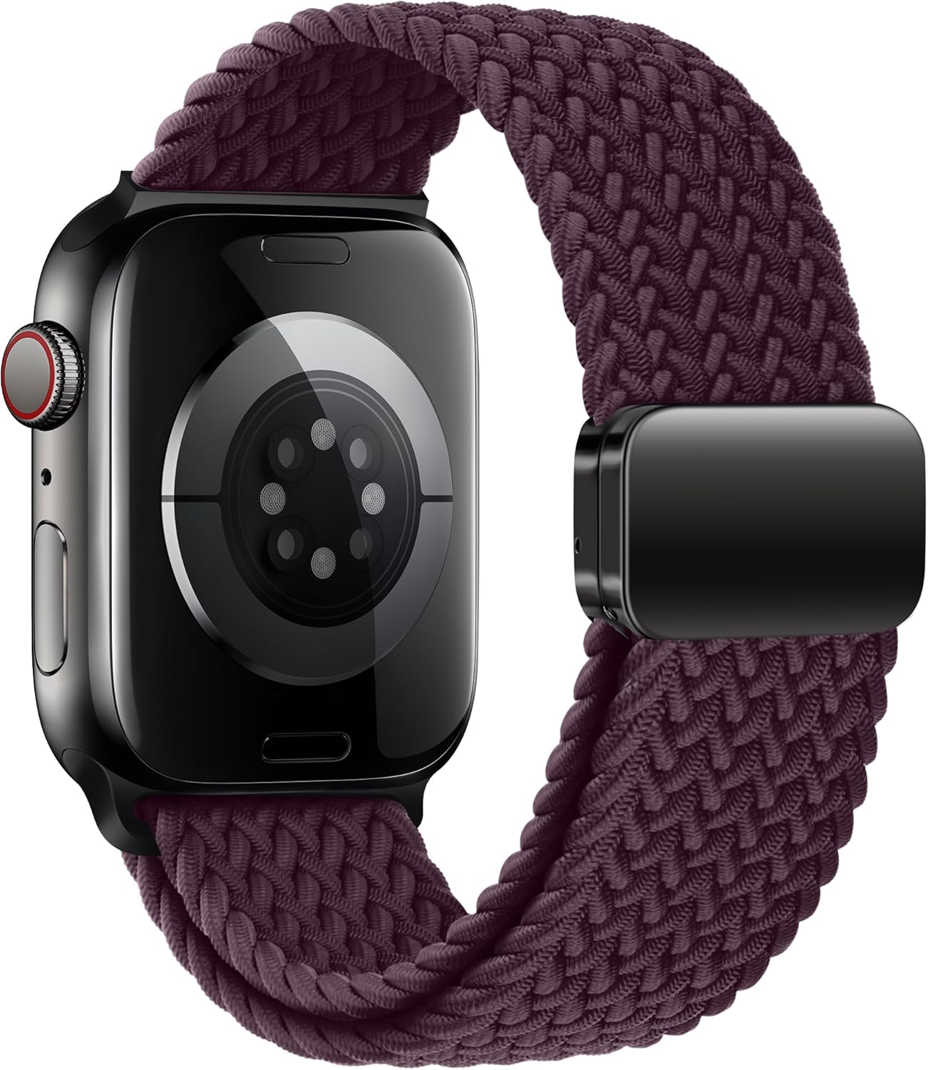 Mazoft Braided Bands With Magnetic Clasp Compatible with Apple Watch Band 38mm 40mm 41mm 42mm 44mm 45mm 46mm 49mm；Soft Nylon Sport Loop Strap for iWatch Series Ultra 2&1 10 9 8 7 6 SE 5 4 3 Women Men