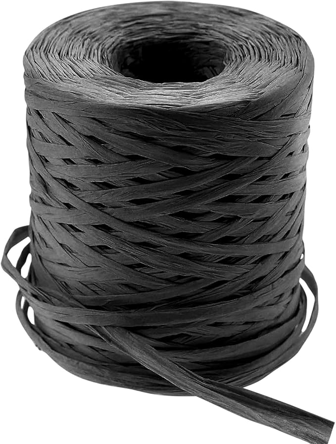 Creatrill 218 Yards Raffia Paper Craft Ribbon Packing Paper Twine, 1/4 Inch by 218 Yards