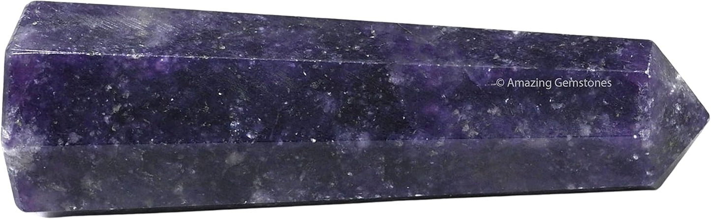 Amazing Gemstone Lepidolite Crystal Towers ~ Natural Healing Crystal Point Obelisk for Reiki Healing and Crystal Grid (2" to 3" INCH)