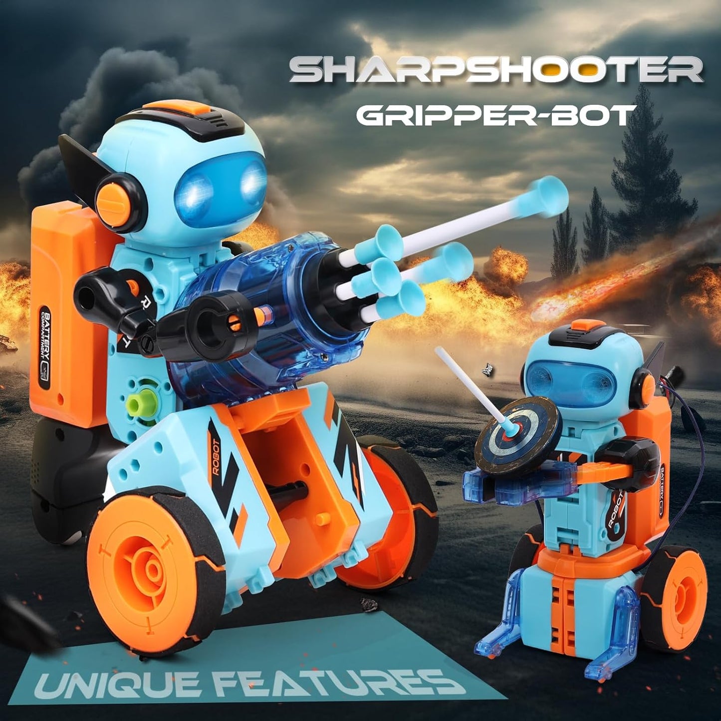 STEM Circuits Robot Building Toys for Kids Ages 8-12+ Year Old, 3 in 1 Remote Control & Programming Robotics Kit, Electric Science Projects Set, Ideal Gift for Boys Girls Ages 12-16