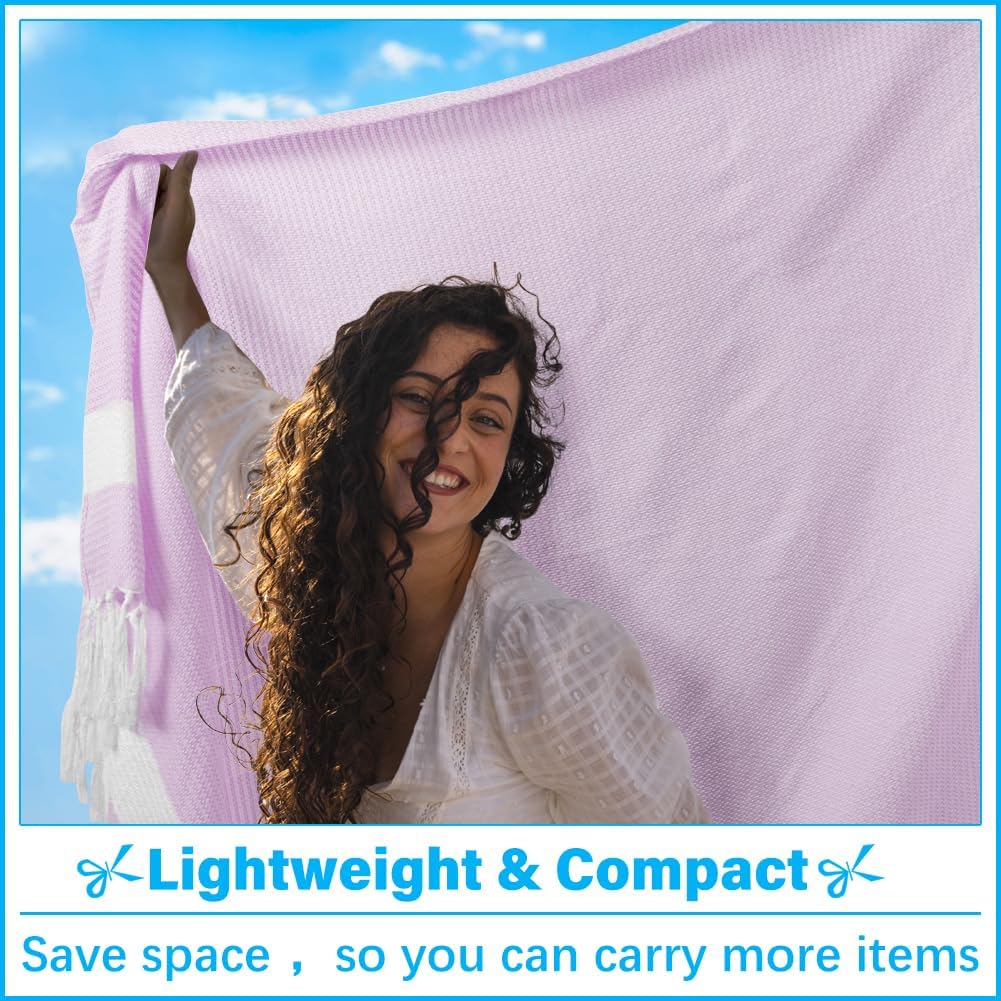 Oversized Turkish Beach Towel Blanket XXL Cotton Sandproof Towels Boho Woven Extra Large Big Sand Free Giant Throw Thick Blankets Huge Quilt XL Picnic Camping Necessities Cloud For Adult Gifts