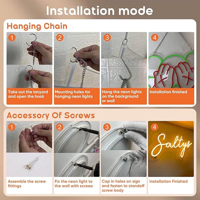 Custom Neon Signs for Wall Decor, Personalized Your Own Neon Name Sign Customizable for Bedroom Wedding Birthday Party Decorations Custom Neon Sign