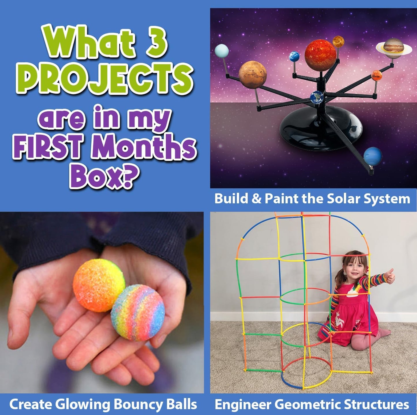 Stem Learning 9 Monthly Subscription Box Kits w/ 27 Projects - Summertime Remote School Building Toys - Science, Technology, Engineering, Mathematics - Activities for Kids Boys & Girls Ages 7-12