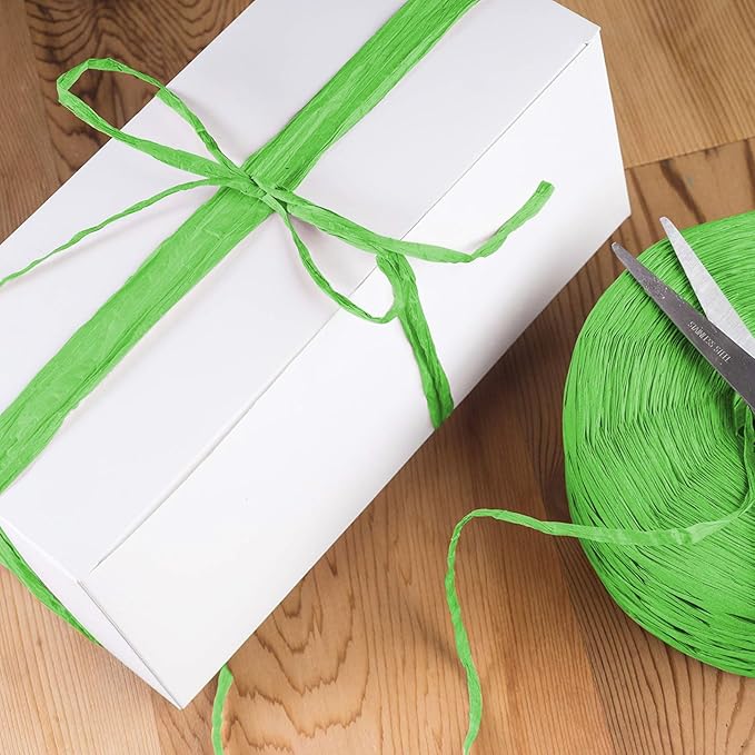 Creatrill 218 Yards Raffia Paper Craft Ribbon Packing Paper Twine, 1/4 Inch by 218 Yards