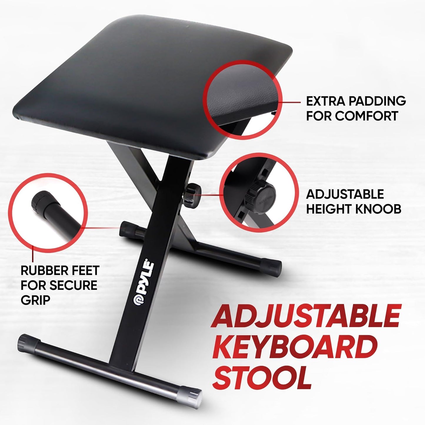 PYLE Electric Piano, Electric Keyboard Piano, Music Keyboard, 61 Keys, Bluetooth, LCD Display, Portable Design, Karaoke Function, Includes Stand, Stool, Book Rack, Headset, Perfect for Beginners