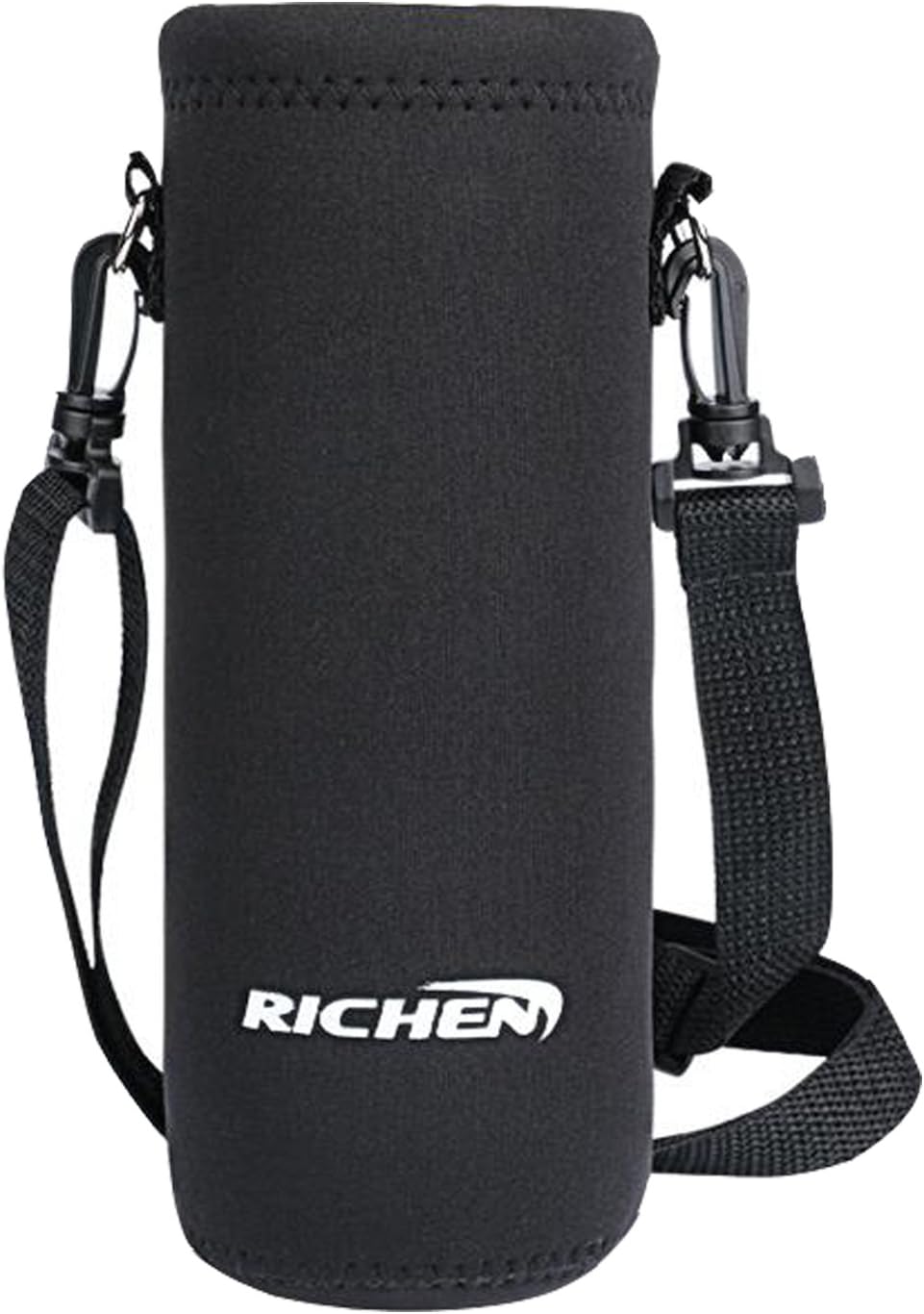 RICHEN Neoprene Water Bottle Carrier Bag with Adjustable Shoulder Strap,Insulated Water Bottle Cover for Stainless Steel/Glass/Plastic Bottles