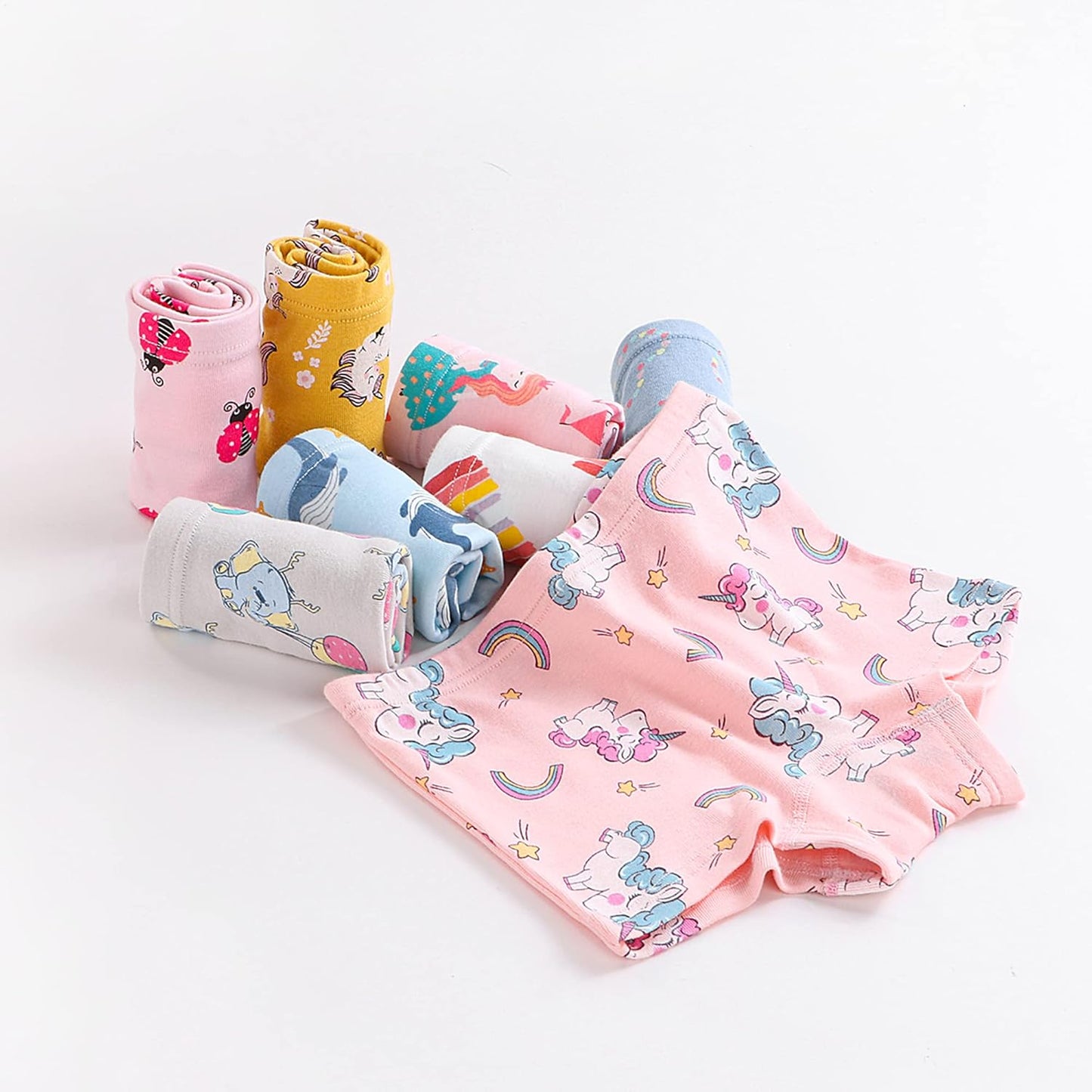 Boboking Soft Cotton Girls' Panties Boyshort Little Girls' Underwear Toddler Undies