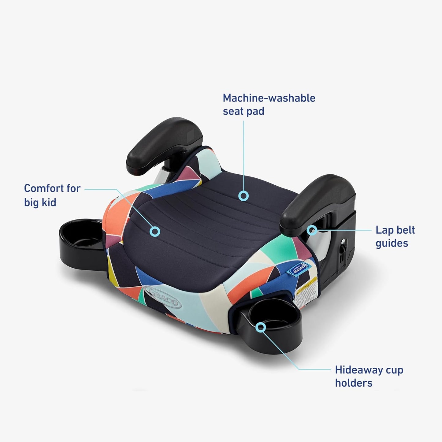 Graco Turbobooster 2.0 Backless Booster Seat, Geo Pop