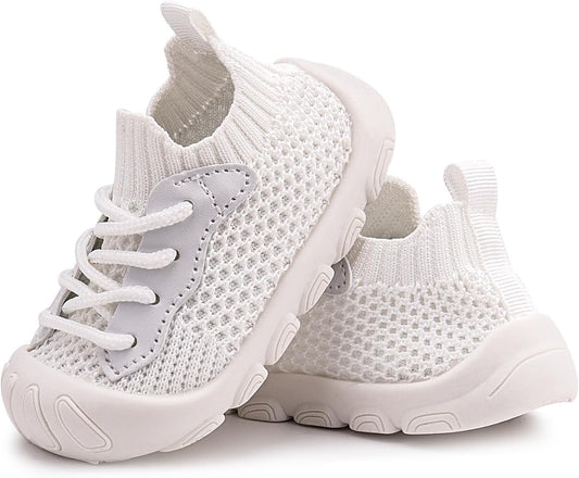 Charrost Toddler Baby Girl Boy First Walking Shoes Checkered Sneakers Sizes 3/4/5/6/7/8T. Soft, Cute,Flexible for First Walkers. Non-Slip, Slip On, Wide Toe Box Indoors Outdoors