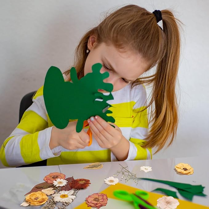 90pcs Boho Pressed Flowers Bulk, Vintage Dried Flower Leaves, Natural Fall Pressed Dried Flowers with Tweezer for DIY Crafts Resin Mold Candles Cake Bridal Scrapbooking Supplies