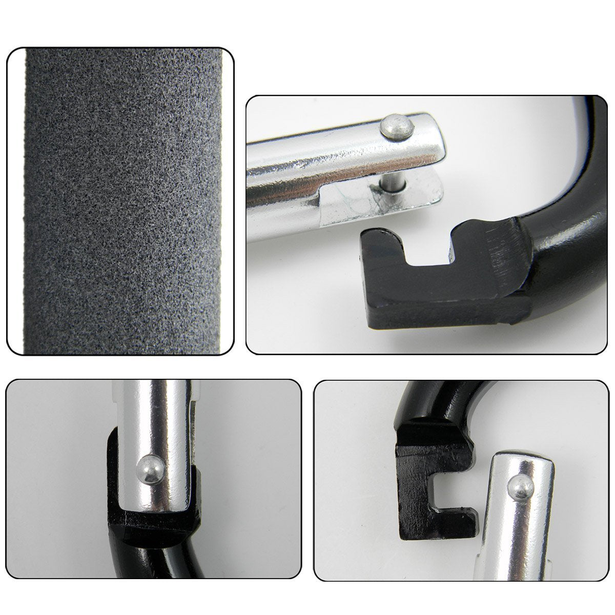 Stroller Hooks by Baby,2 pcs Carabiner Stroller Hook Organizer for Hanging Purses, Diaper Bag, Shopping Bags. Clip Fits Single/Twin Travel Systems, Car Seats and Joggers(Sky Blue)