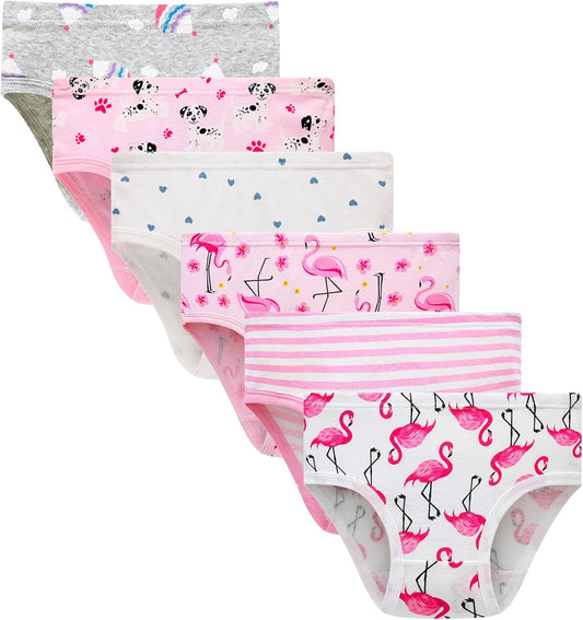 Barara King Little Girls' Soft Cotton Underwear Toddler Undies Kids panties