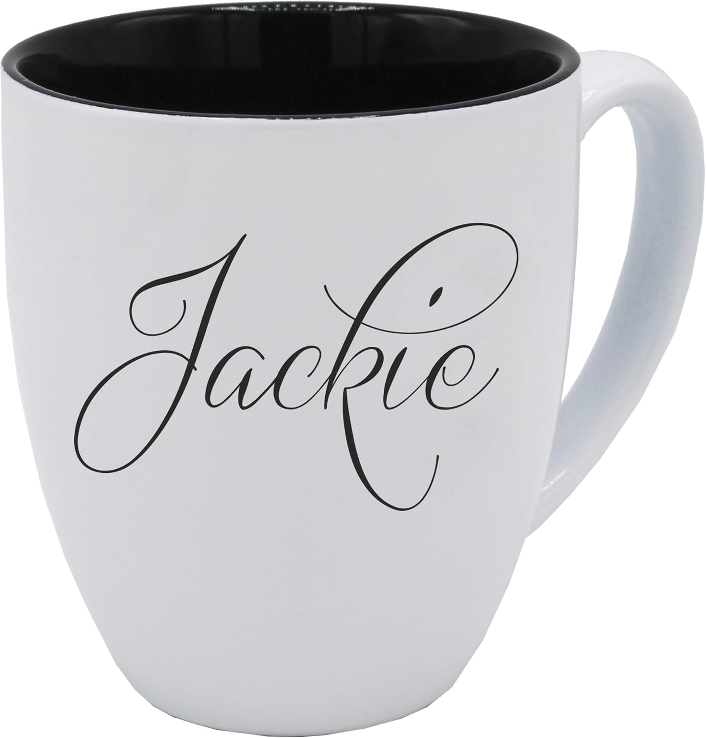 Custom Engraved Coffee Latte Mug - Personalized Coffee and Tea Cup (White)