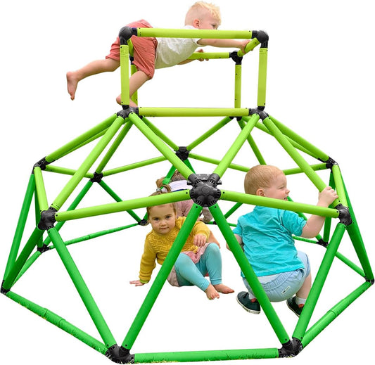 Eezy Peezy Monkey Bars Climbing Tower - Active Outdoor Fun for Kids Ages 3 to 8 Years Old, Green