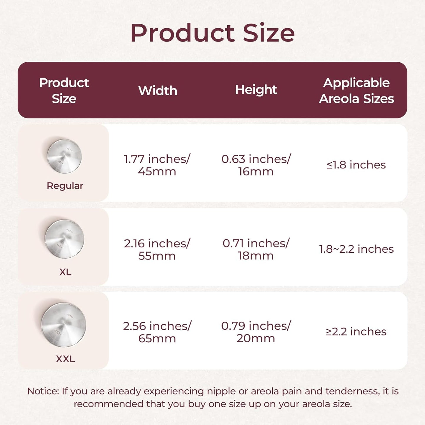 Momcozy 999 Silver Nursing Cups Original Perforated Breathable Design, Breastfeeding Essential, Nipple Shield for Nursing Newborn, XL Size