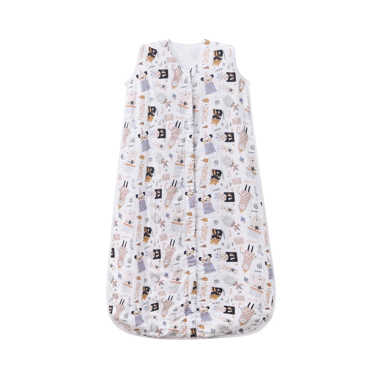 Baby Sleep Sack 1-2 T Baby Wearable Blanket 100% Organic Cotton 0.5 TOG Muslin Toddler Sleeping Sacks 2- Way Zipper Soft 12-24 M