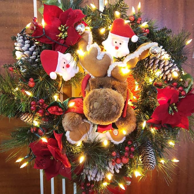 Christmas Lights, Battery Operated String Lights 18ft 50 LED 8 Modes LED Mini Lights with Timer for Christmas Tree Wreath Party Home Indoor Outdoor Decor, Waterproof, Warm White