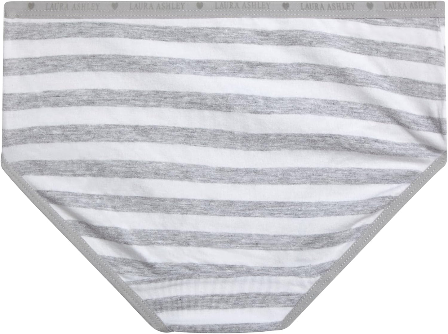 Laura Ashley Girls Underwear - 5 Pack Soft Stretch Breathable Panties for Girls - Lightweight Cotton Panties (Size: 4-12)