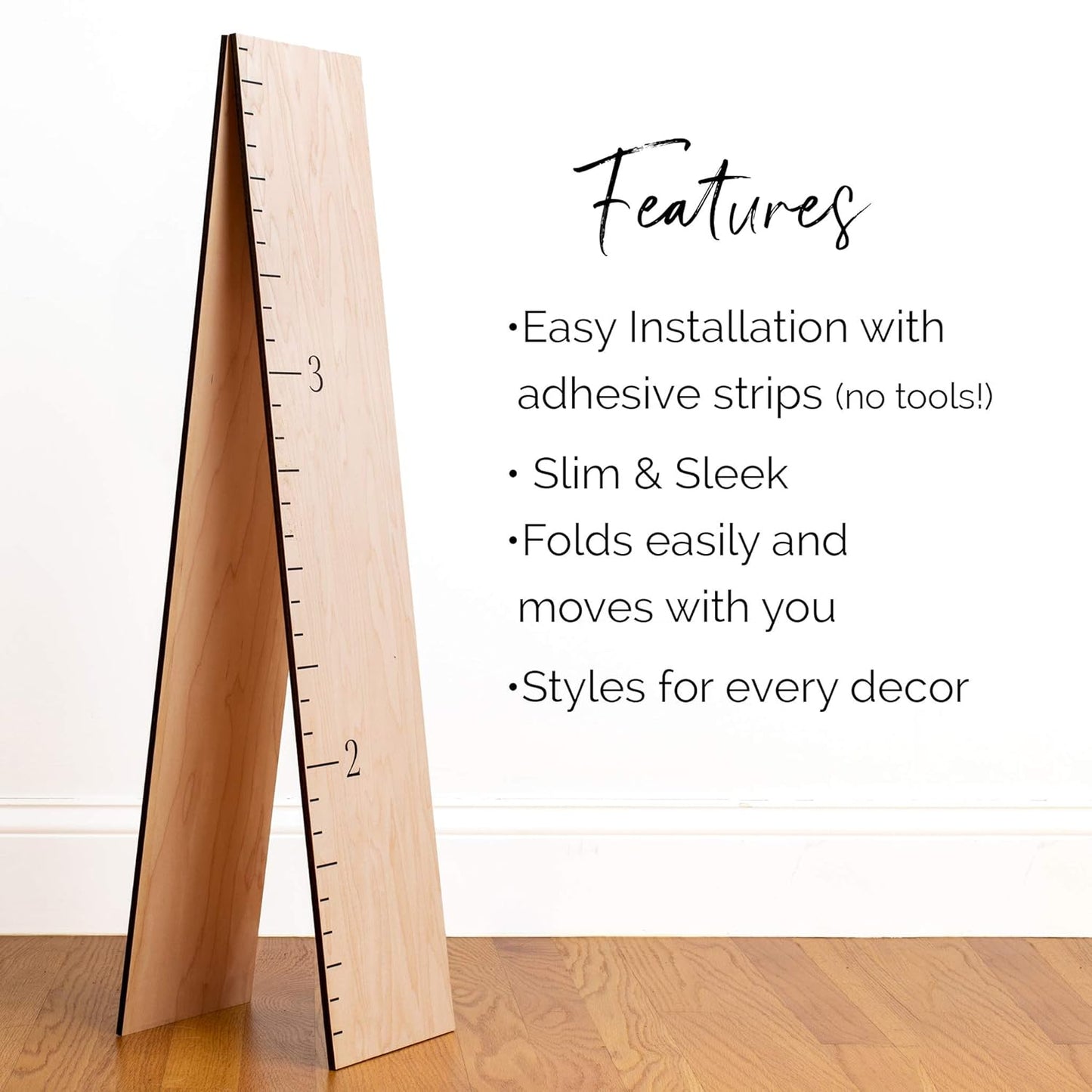 Wood Growth Chart for Wall - Growth Chart Wood Growth Chart for Kids Wooden Ruler Growth Chart Child Height Wall Chart Grow Chart for Wall Kids Wall Ruler Height Chart-Modern Natural