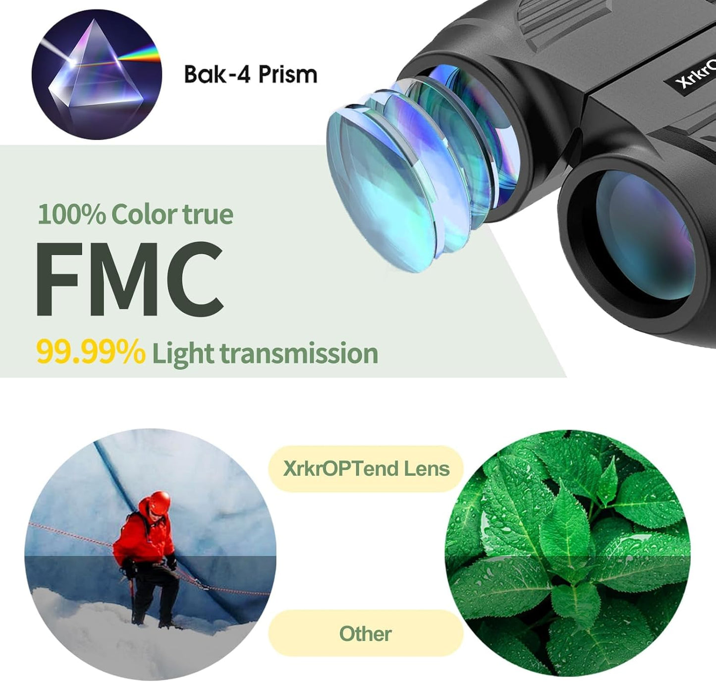 20x25 Compact Binoculars with Strap for Kids and Adults, Sharp Clear, Mini Low Weight Binoculars for Bird Watching,Hiking Outdoor, Cruise Ship,Concert