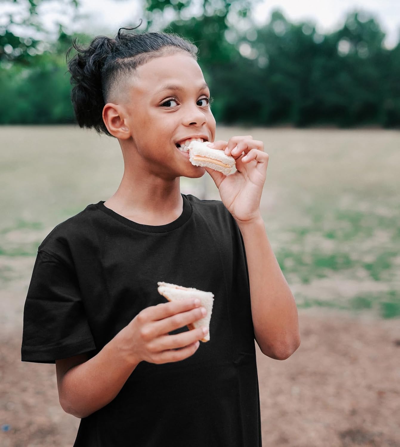 LAPASA Kids T-Shirts Short Sleeve (4 Pack) 100% Cotton Plain Top Tees Boy & Girl Unisex Toddler Children Tie Dye Summer K01