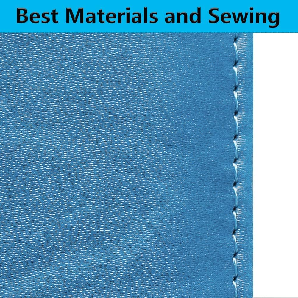 Passport Holder Cover Wallet RFID Blocking Leather Card Case Travel Accessories for Women Men (#Blue)