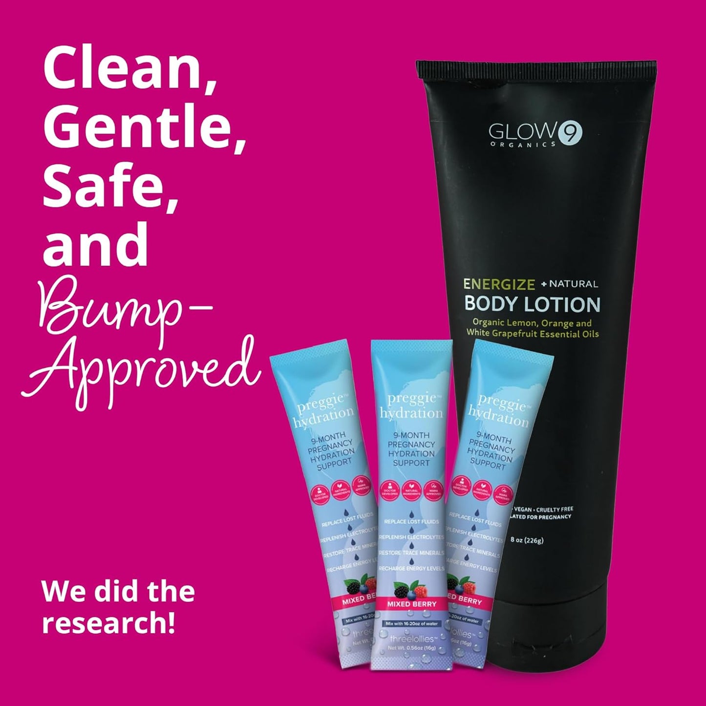 Bump Boxes 1st Trimester Pregnancy Gifts for Expecting Moms with Water Bottle, Journal, Lotion and Milestone Cards, Gift for Mother to Be