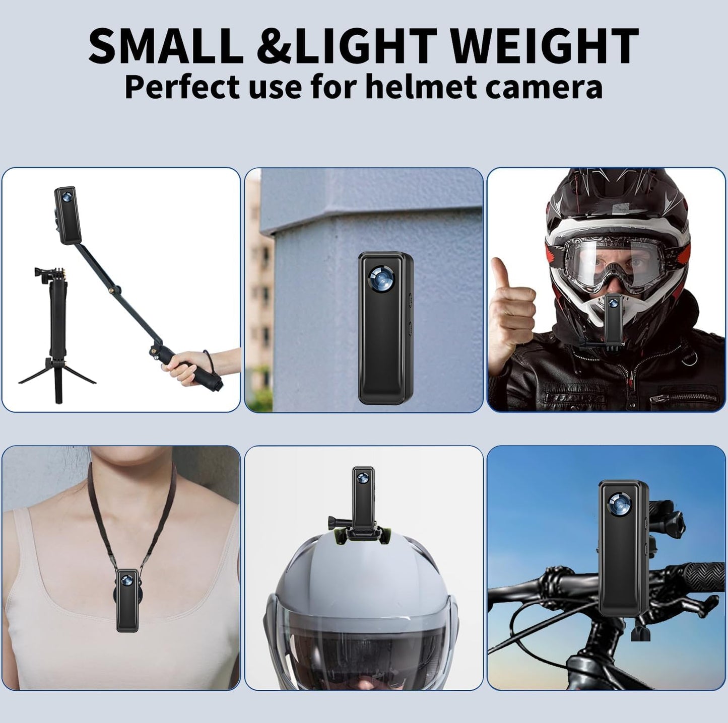 Body Camera 128GB, 4K 30FPS Action Camcorder, Hands Free Sports Camera with Magnetic Back Clip, Mini Body Cam POV Records with Audio and Video Recording for Traveling Cycling Vlogging