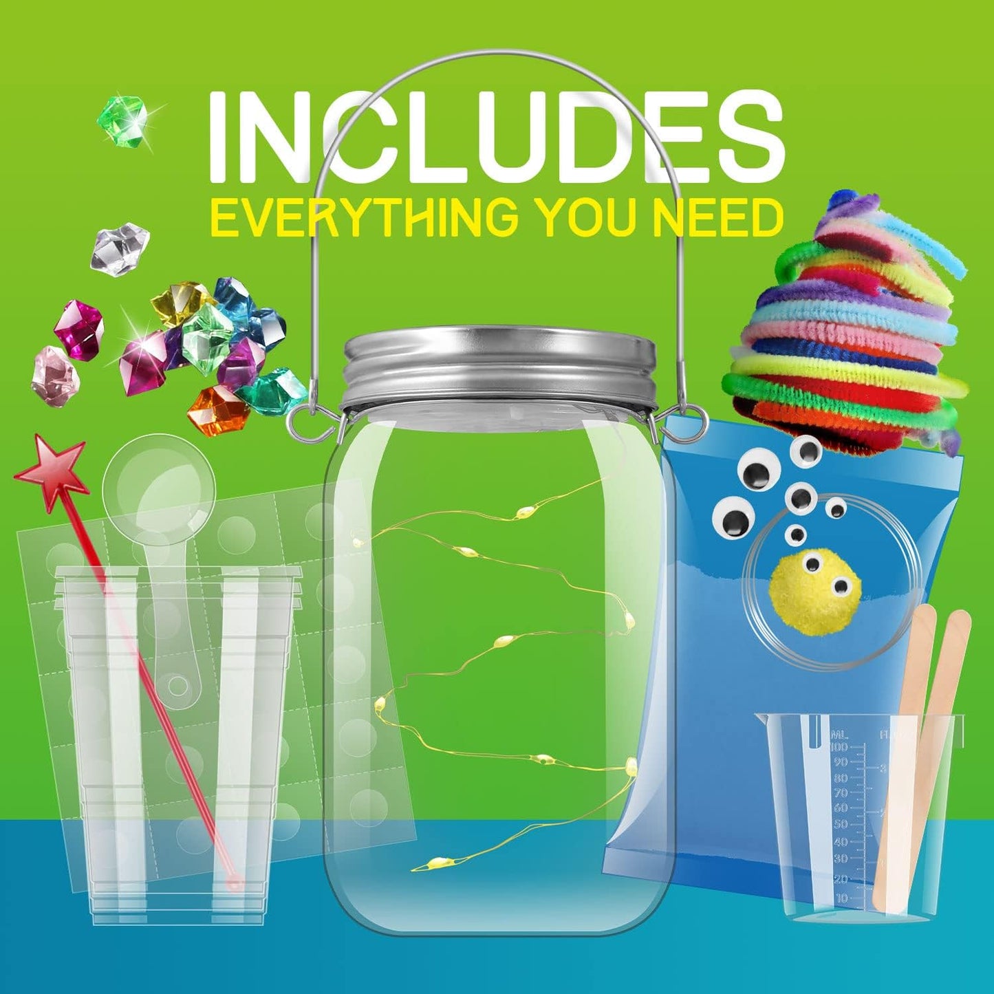 XXTOYS Crystal Growing Terrarium Kit - Crafts for Girls Ages 8-12- Create 12 Animals Science Kit for Kids - Light-Up Crystal Lantern Kit– STEM Toys for 7-12 Great Birthday Gifts for Boys & Girls