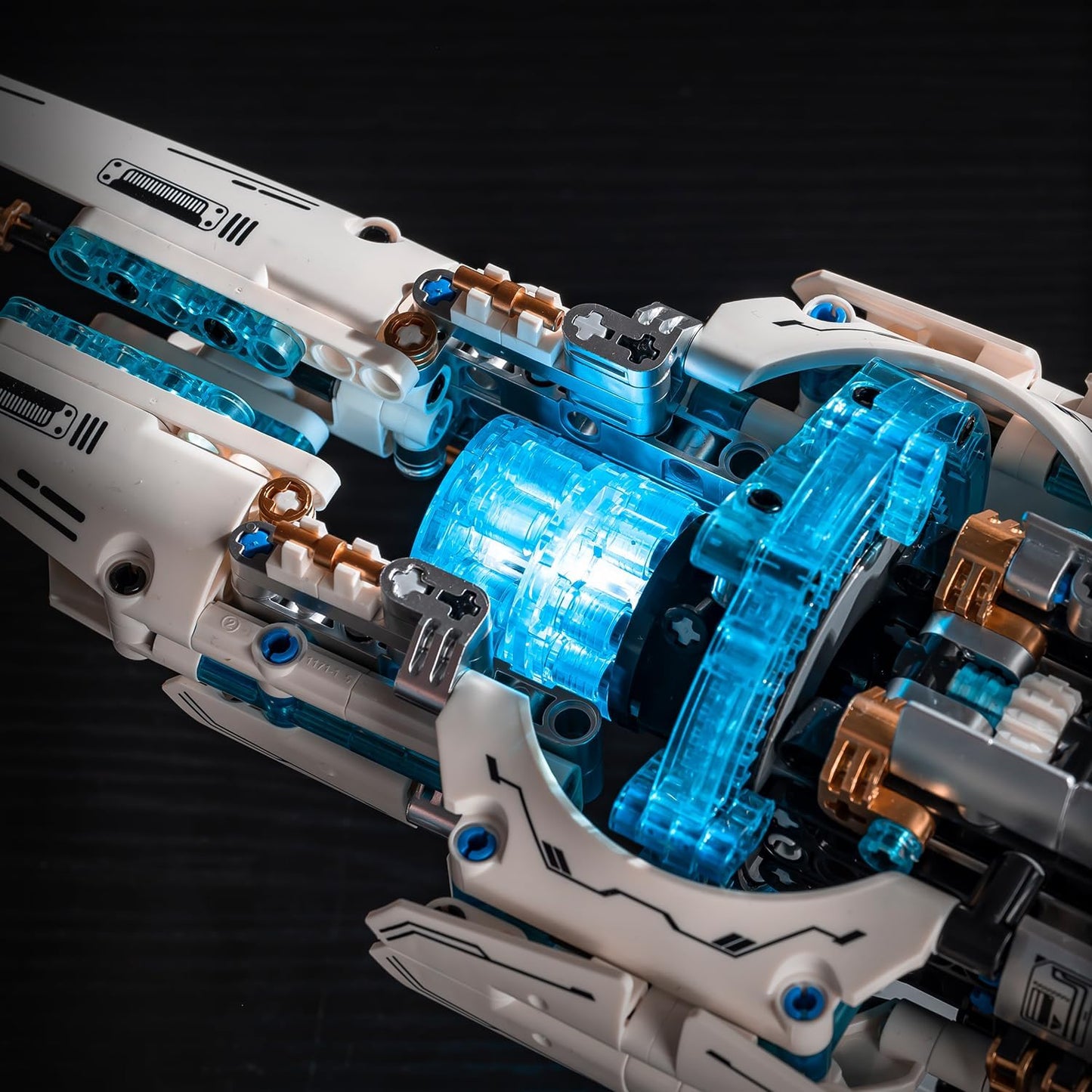 Space Spaceship Building Blocks Set,with Lights and Power Motor,Interstellar Space Station,Space Exploration Toy,Creative Gift Idea for Adults and Space Fans,for Boys and Gril Age 8-12