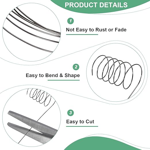 0.2 mm/32 Gauge Copper Wire for Jewelry Making, 82FT Copper Beading Craft Wire for Jewelry/Weaving/DIY Crafting/Planting, Color-Retaining [25M, Metallic Black]