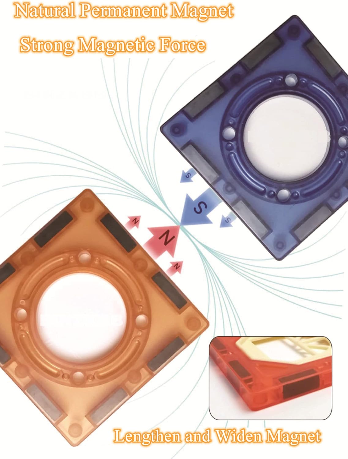 BINZKBB Light Magnetic Tiles Building Blocks for Kids,3D Clear Educational STEM Building Toys,Magnetic Marble Run Blocks Toys for Kids Ages 3 4 5 6 7 8 10+Year Old Boys Girls Creative Gift(110 PCS)